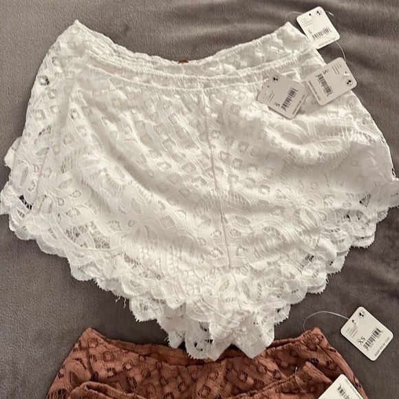 NWT Free People Adella Lace Crochet Boy Shorts MSRP $58 - Picture 8 of 10